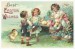 vintage antique easter egg card old funny chick